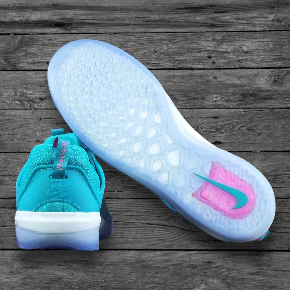 Nike SB Zoom Nyjah 3 Shoes - Dusty Cactus/White/Pinksicle (BRAND NEW) - Picture 4 of 4